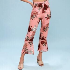 BB Dakota Isabelle Ruffle Hem Pant Sugar Coral Size 4